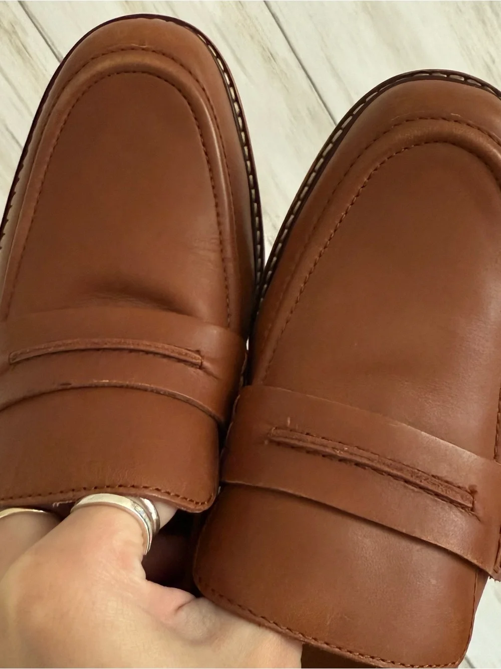 Madewell The Corinne Lugsole Loafer Brown Leather 9.5 NWOB - Picture 7 of 9